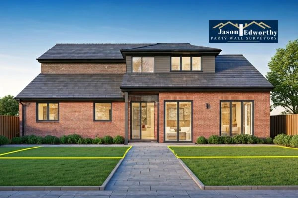 Home extension focusing on boundary line Bexhill-on-Sea